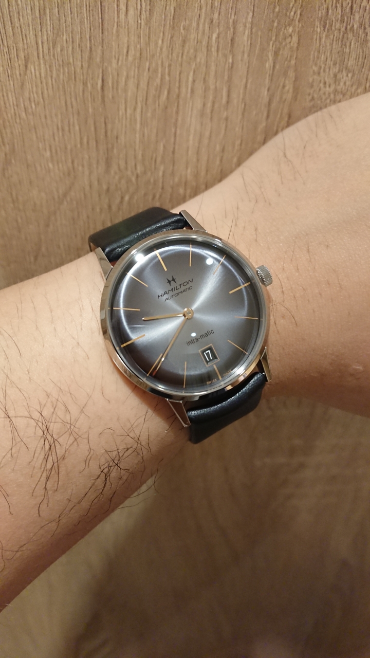 [開箱]HAMILTON INTRA-MATIC AUTO 38 煙燻面