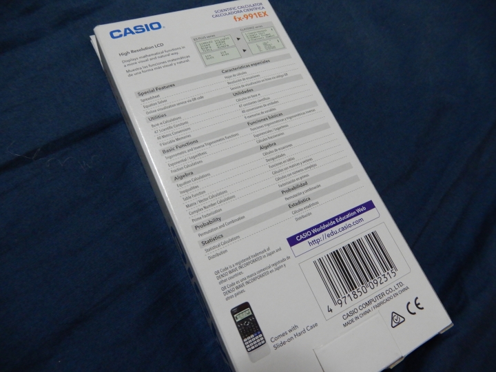 [開箱] casio fx-991ex 開箱(圖多，不喜請儘速離開)