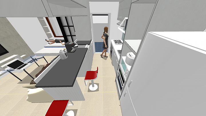 [分享] 2房16坪 使用Sweet Home 3D嘗試自己設計的作品