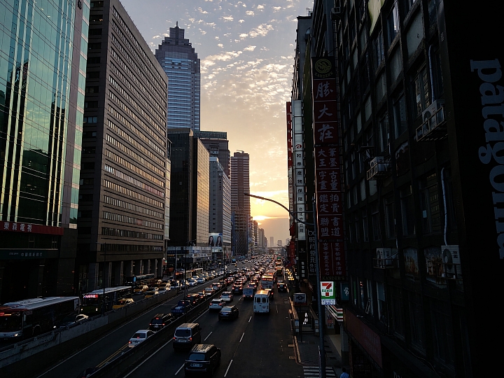 沒用相機,HTC U12+追台北懸日美景