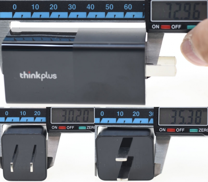 聯想thinkplus 65W迷你USB-C充電器PA65開箱測試