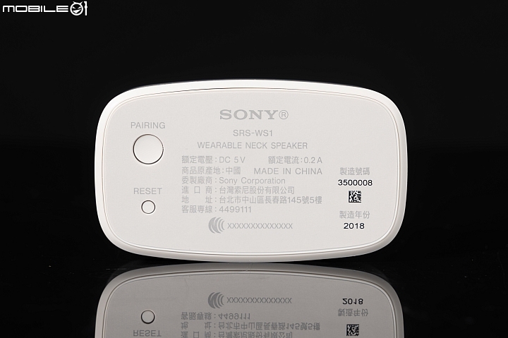 Sony SRS-WS1 無線穿戴式揚聲器 帶著走的家庭劇院！