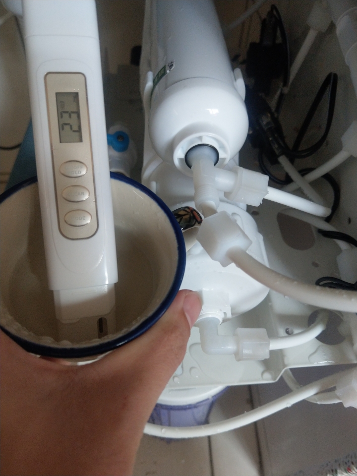 新的Ro淨水器，TDS數值23-30ppm左右