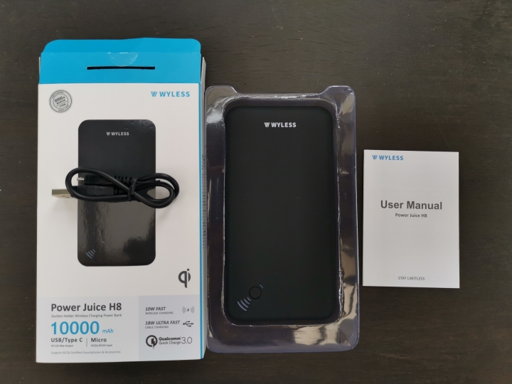 【Wyless】Power Juice H8吸盤式無線充電行動電源：吸力強、電力足、充很快