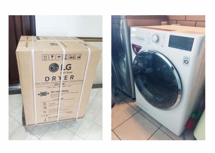 LG 不用曬衣~不用曬衣! 免曬衣乾衣機 WR-90TW