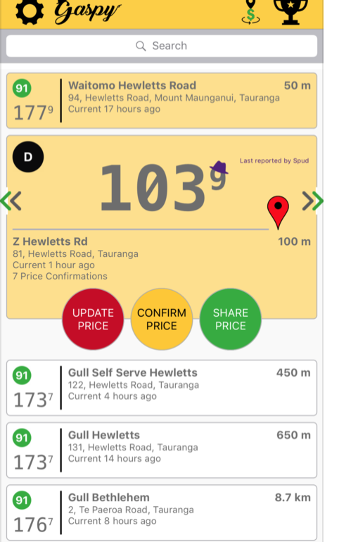 [紐西蘭自助加油篇]紐西蘭加油省錢App分享-Gaspy