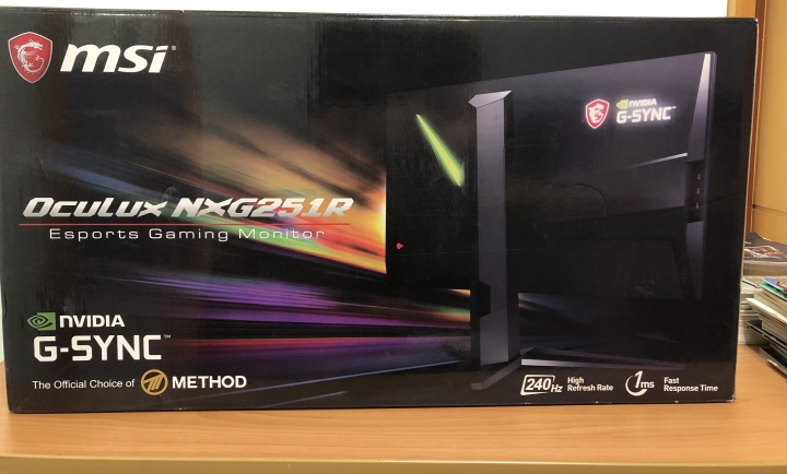 [簡單開箱]電競螢幕選擇? msi Oculux NXG251R 這台夠用嗎?