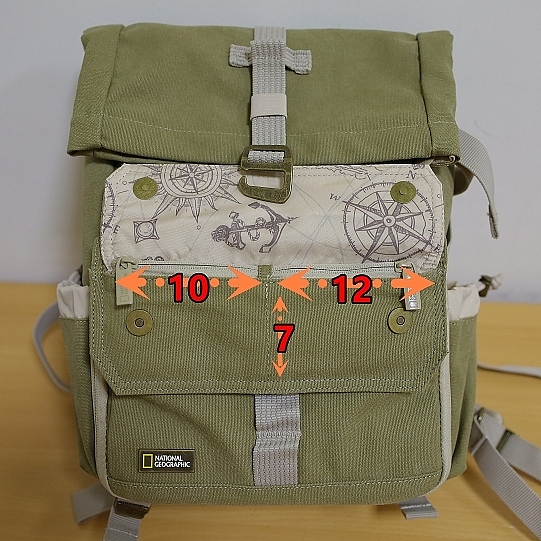 [開箱]National Geographic NG5168 小型雙肩後背包，分析使用感受