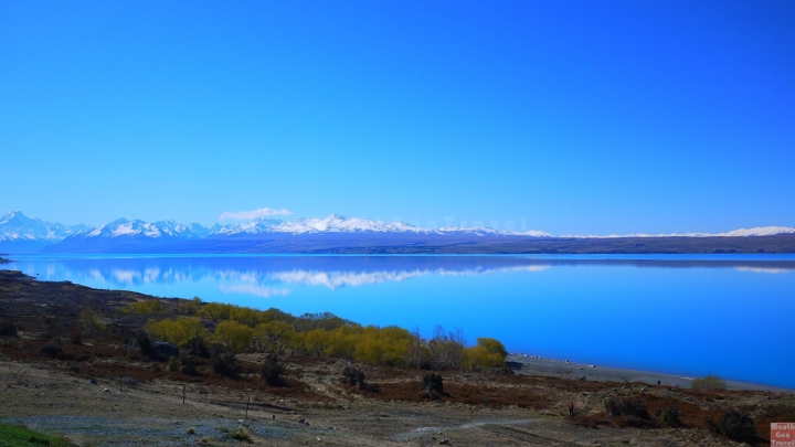 【紐西蘭●南島】Lake Pukaki湖往庫克山前的美麗湖景,High Country Salmon鮭魚養殖場