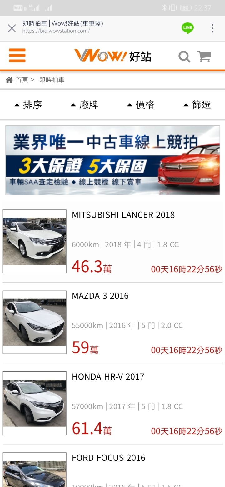 裕隆的拍賣車可信度？