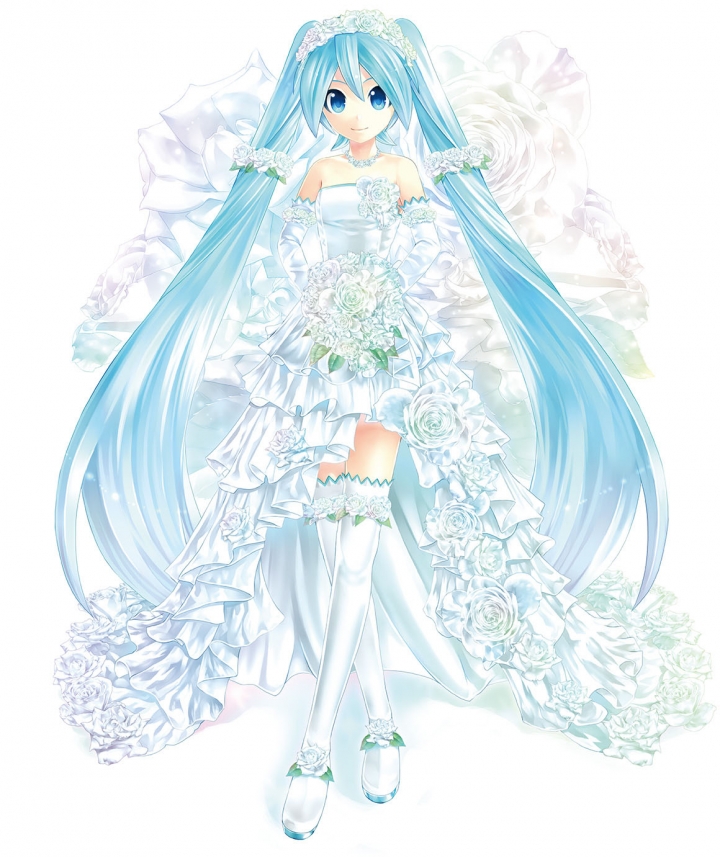 就算是我也可以跟初音結婚了...初音ミク 婚紗禮服Ver. 開箱