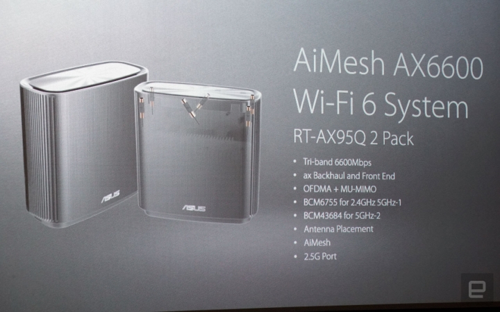 ASUS發表新款Wi-Fi 6的mesh Wi-Fi分享器AX6600