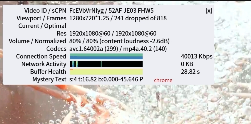 為什麼Chrome 不給看Youtube 1080p以上的格式(同一台PC 上 Vivaldi瀏覽器卻可以)