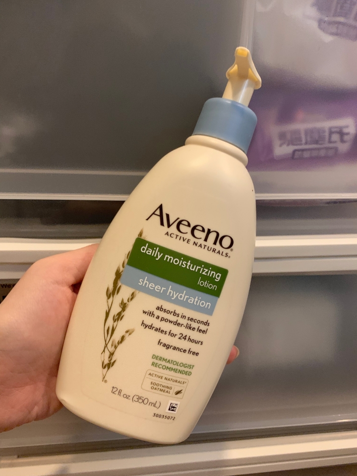 邁入夏天的保養夥伴～Aveeno水感保濕乳