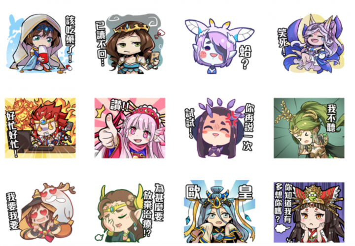 至今大家買了哪些手遊的貼圖？