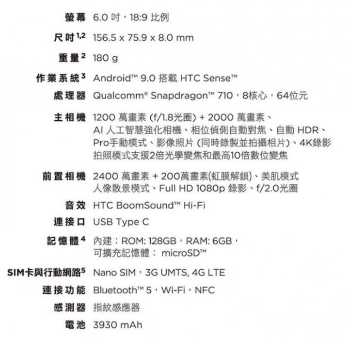 HTC U19e 發表 開賣
