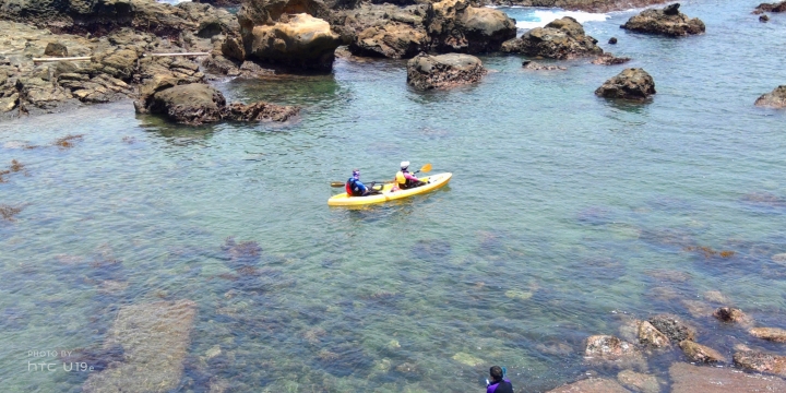 美麗的北海岸深澳岬角 象鼻岩浮潛