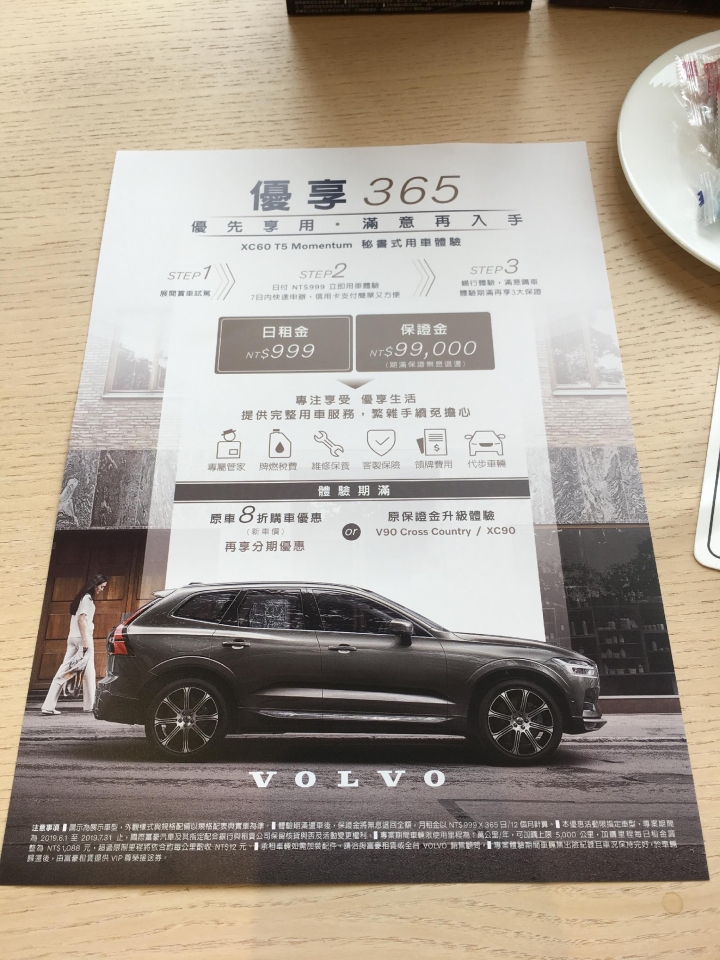 日付999，終於把XC60開回家