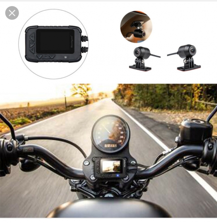 Blueskysea DV688 外銷歐美日本品牌 摩托車雙鏡頭行車紀錄器