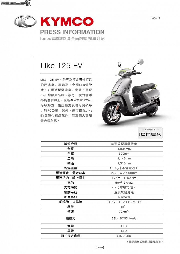 【採訪】iONEX 2.0 全面啟動！KYMCO 光陽白牌電動機車 i-One X 及 Like EV 正式登場！ManyEV、NiceEV 小改款同步亮相！高雄捷運合作方案 A