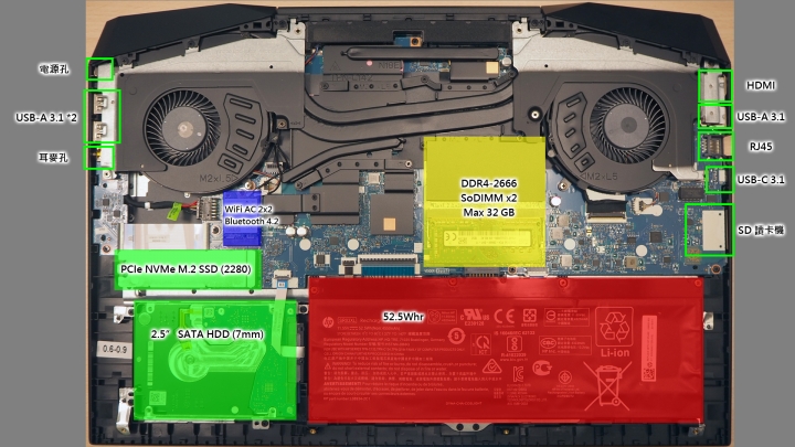 HP Pavilion Gaming 2019 Intel 第九代CPU 電競筆電偷拆