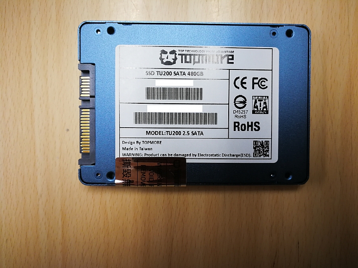 TOPMORE TU200 TLC 480G開箱(附拆碟顆粒照片)