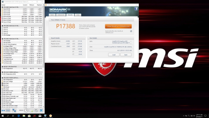 GL72 7RD m.2 NVME外接RTX2080TI 回輸原螢幕 實測分享