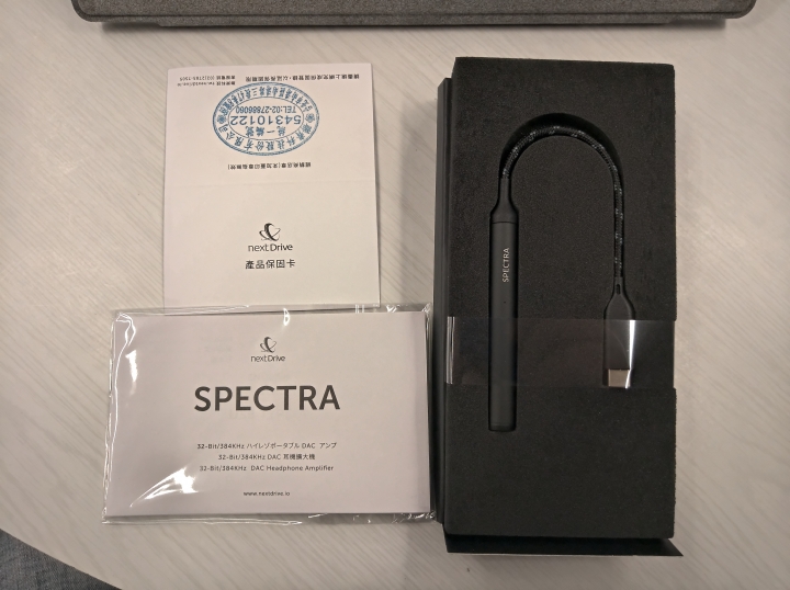 Spectra DAC 耳機擴大機Type-C 消光黑開箱