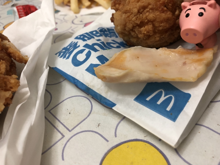 火腿偷吃麥脆雞腿餐
