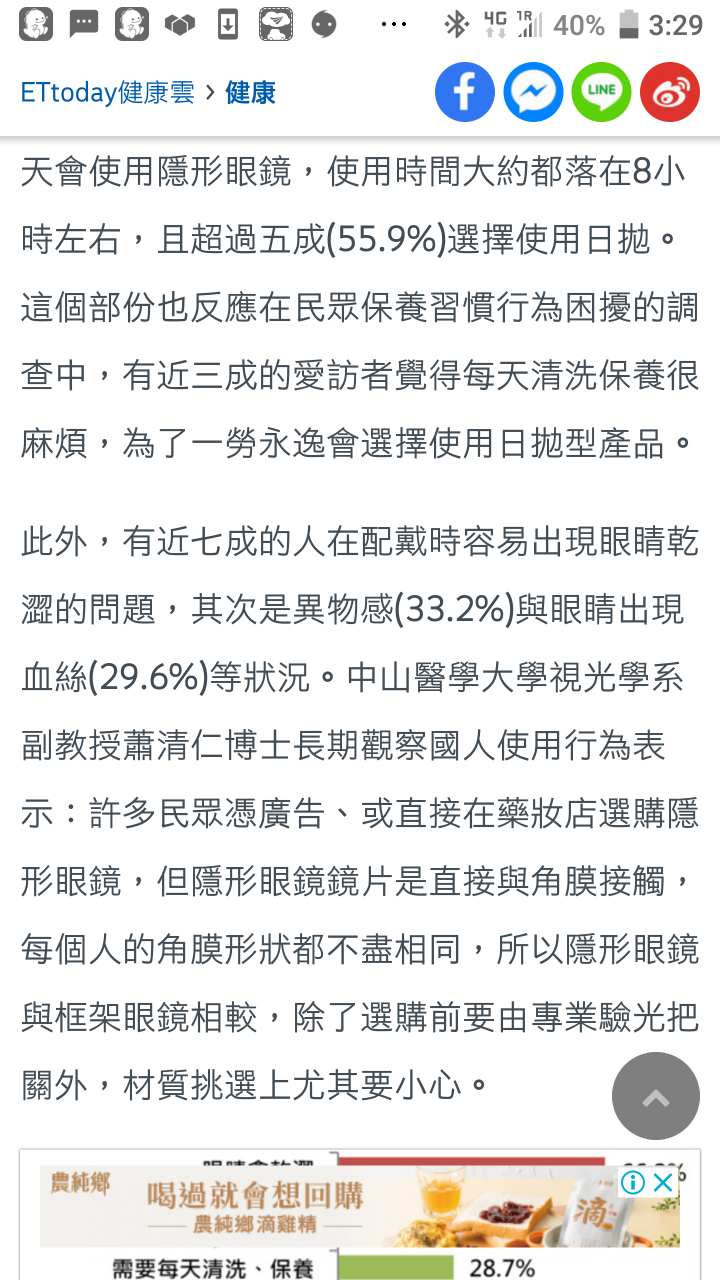 新聞轉貼-隱眼含水量要多少才不會乾？