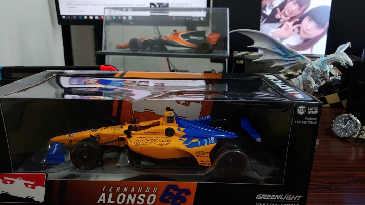 [開箱]1/18 INDYCAR  F.ALONSO #66