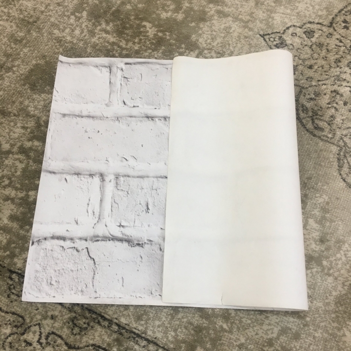 【開箱】韓國水貼壁紙,打造家中清新一隅 #磚牆風 #北歐風