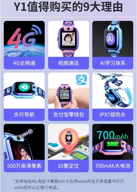 小尋Y1 4G兒童智慧手錶淘寶攻略及開箱