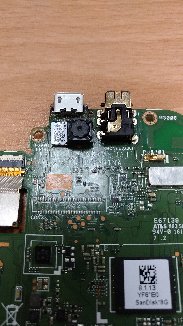 ASUS MeMO Pad7 ME170C 拆解焊接USB