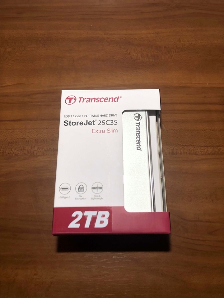 [開箱] Transcend 創見 2TB StoreJet Type C行動硬碟