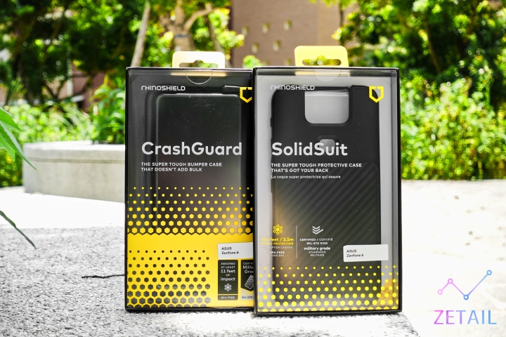 犀牛盾 SolidSuit、CrashGuard 防摔保護殼、耐衝擊保護貼 開箱體驗：ZenFone 6 最佳保鑣