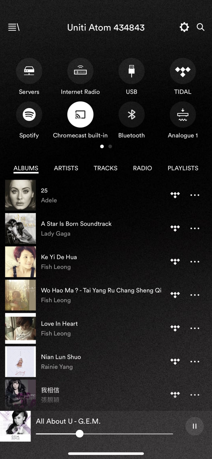 naim app tidal 按播放沒反應