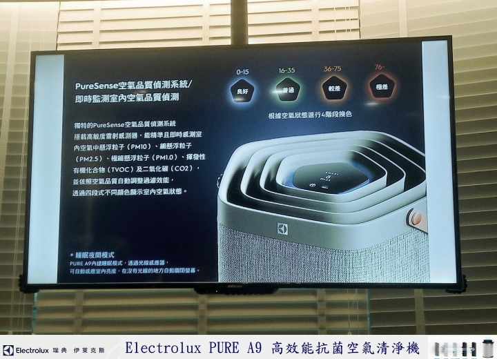 「瑞典伊萊克斯PURE A9高效能抗菌空氣清淨機(PA91-606GY)」體驗分享