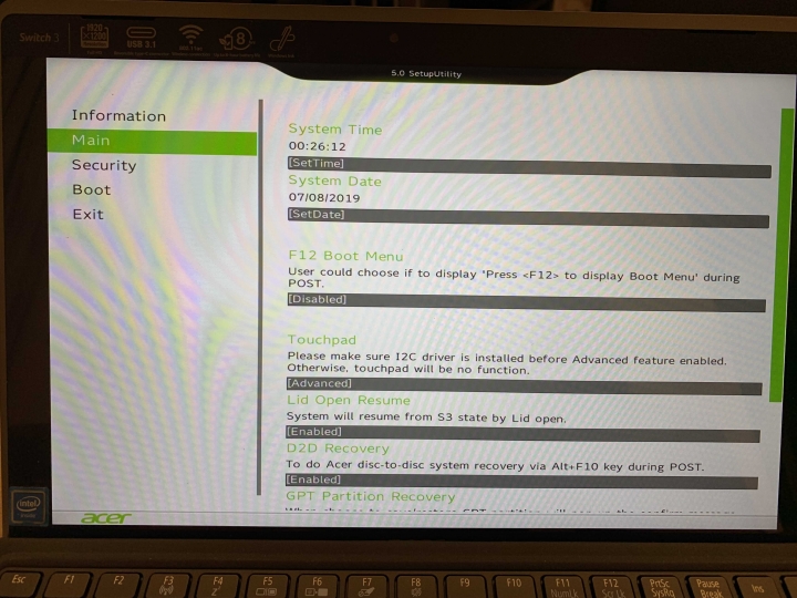 acer Switch3 windows登入密碼忘記
