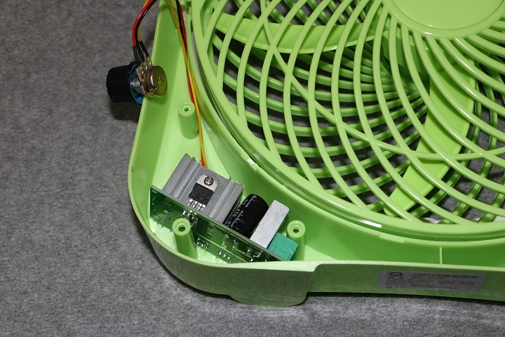 10吋DC電扇 2段式改成直流PWM調速 無段式微調