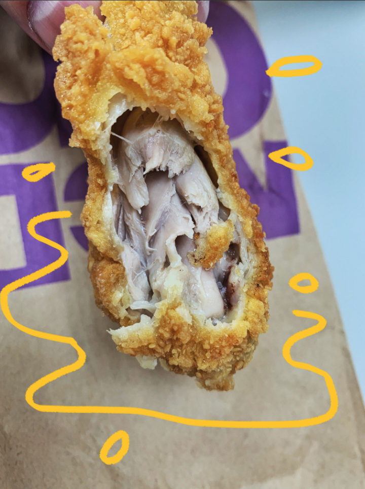 半夜肚子餓!我好想吃麥脆雞!