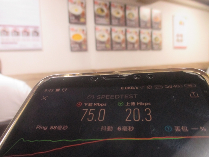 LINE MOBILE SK漫遊測速