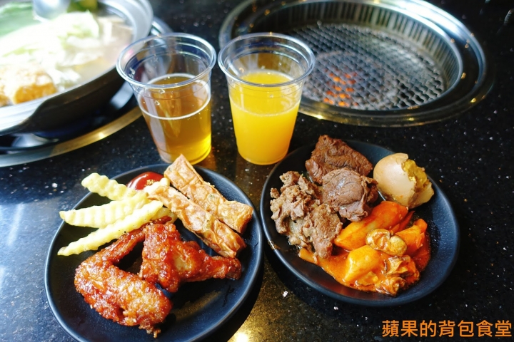 [食記] 台北中山 - 醬太郎日式燒肉 來場肉肉瘋狂燒烤 哈根達士 啤酒吃到飽 多樣美味自助吧 韓式辣雞腿年糕 滷牛肉 台北美食