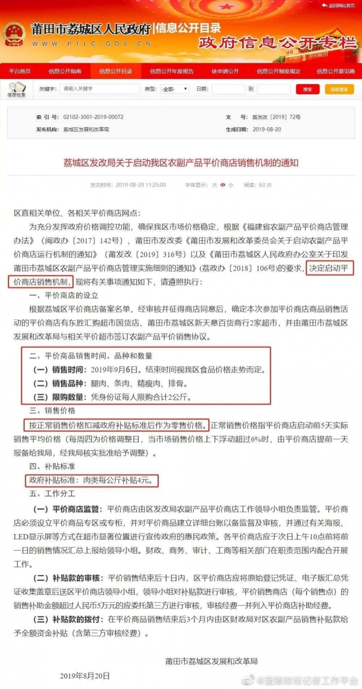 中國豬肉開始限購？
