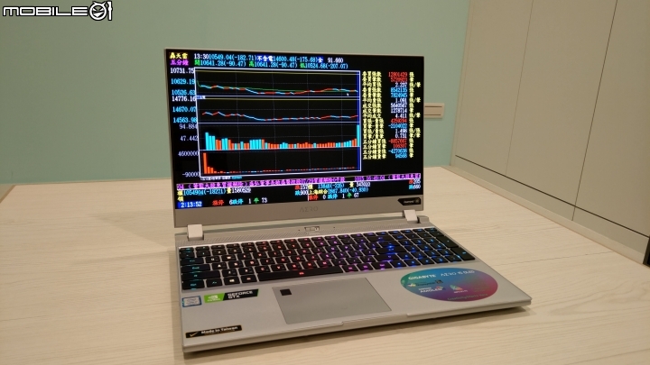 點我看大圖 付清"父親節"股票神機" AERO 15 OLED 爸爸發大財開箱(冰晶銀)