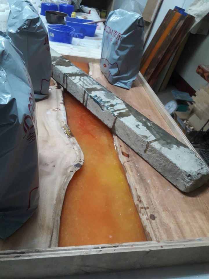 環氧樹酯創意桌板 製作過程 誠心誠意的交流與分享