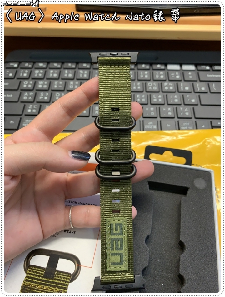 【UAG】Apple Watch Nato錶帶（NATO WATCH STRAP）～開箱文（圖多、有影片）