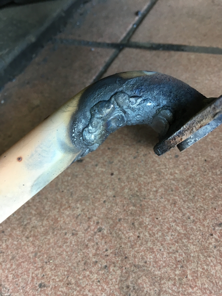 排氣管破洞焊接DIY