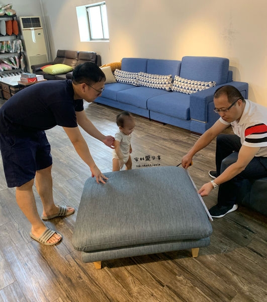 ╭。☆ 庫克沙發 客製化訂作 開箱文☆。╮ 訂製屬於我們家的沙發 品味生活耀眼藍 涼感布料 透氣舒適