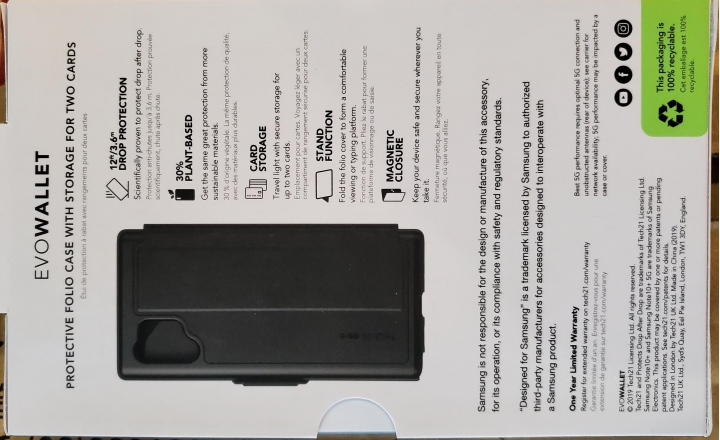Note 10+ Tech 21 EVO WALLET 皮套